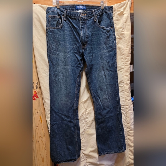 Arizona Jean Company Other - Arizona Men's Dark Blue Bootcut Jeans Size 36 × 32 Like New!